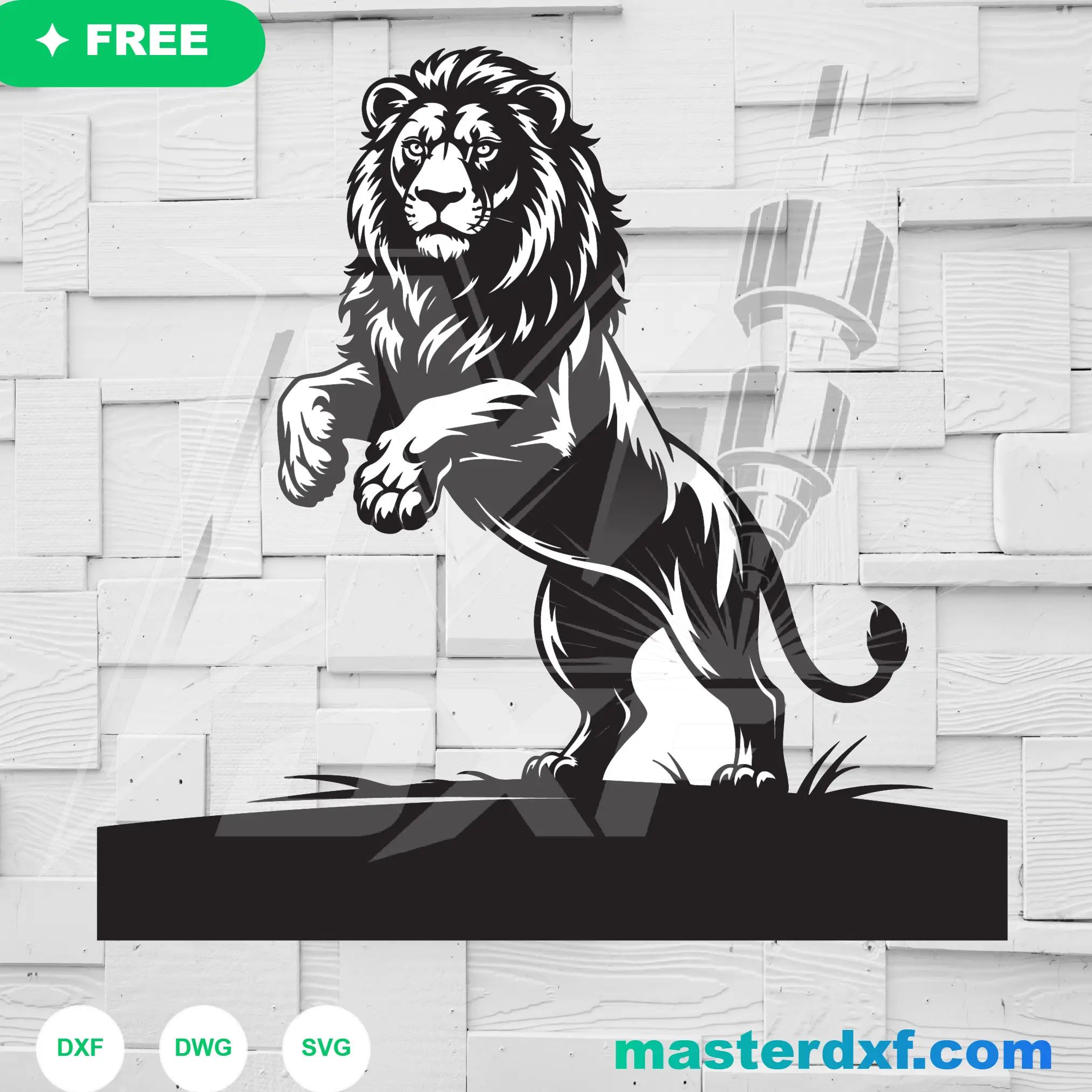 Lion King 3D Laser Cut Wall Decor DXF DXF File